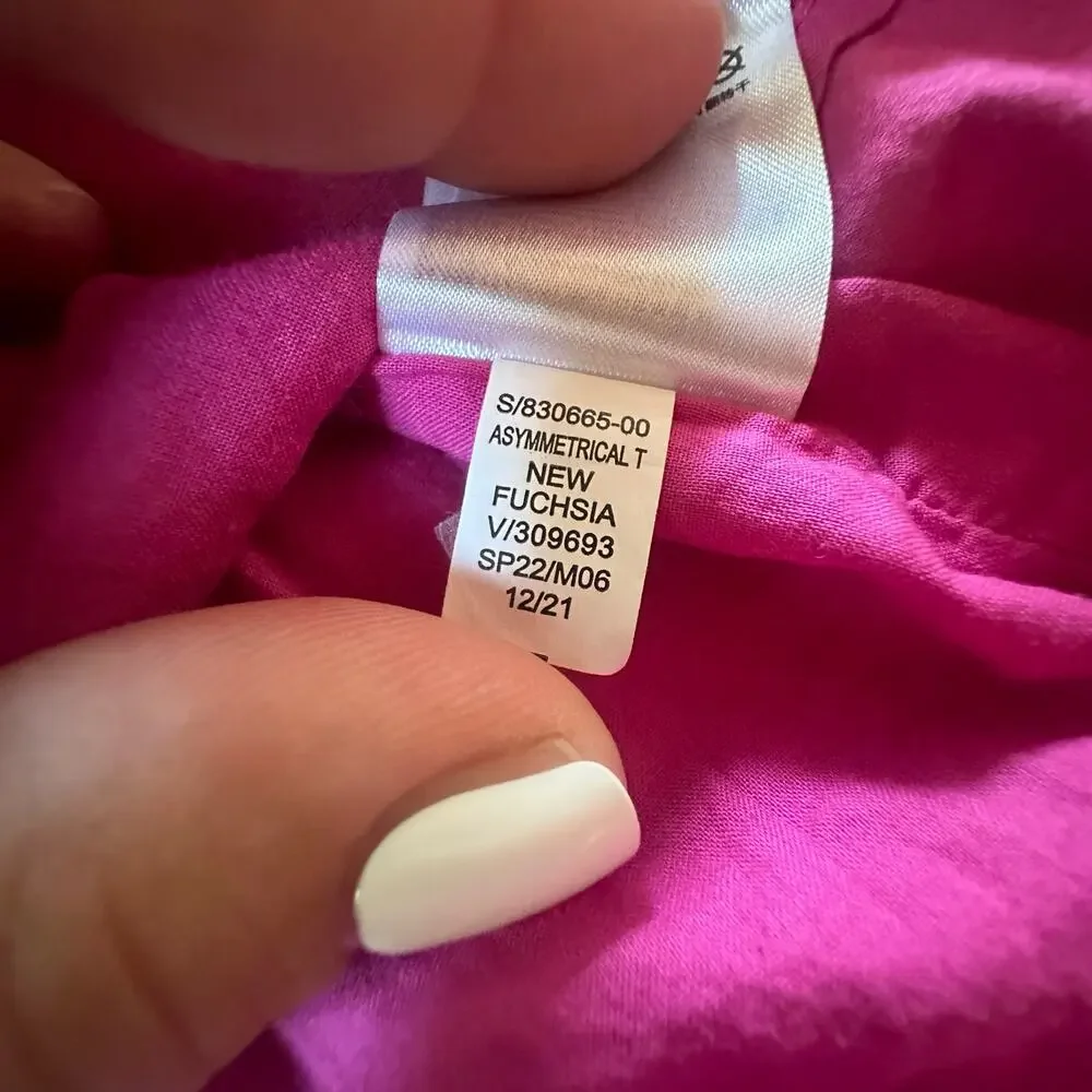Baby Gap Pink Tiered Dress Toddler Girl 4T Muslin Cotton Sundress Fuchsia